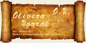 Olivera Ugarak vizit kartica